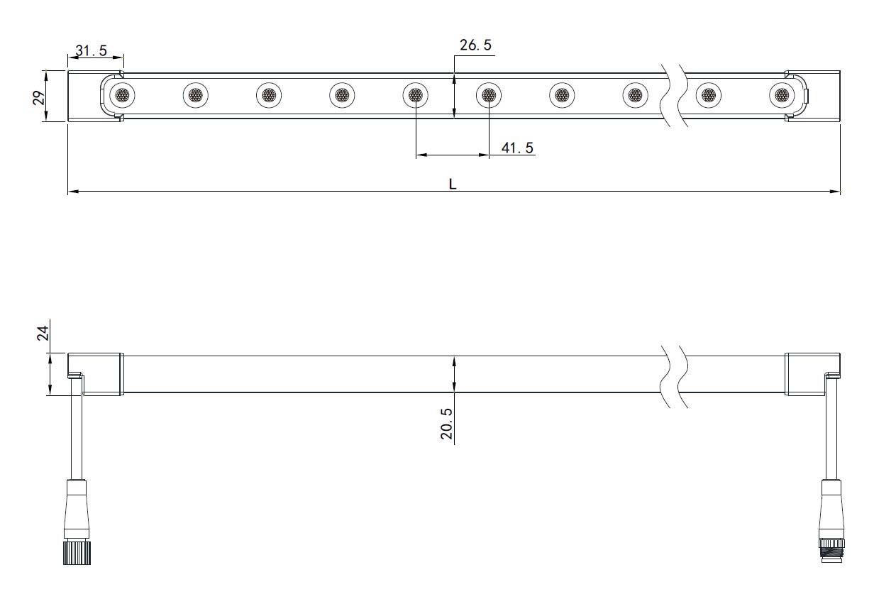 Гнучкий лінійний прожектор Ustrip LED-FW-W30-24V-2621mm білий теплий - Зображення 8