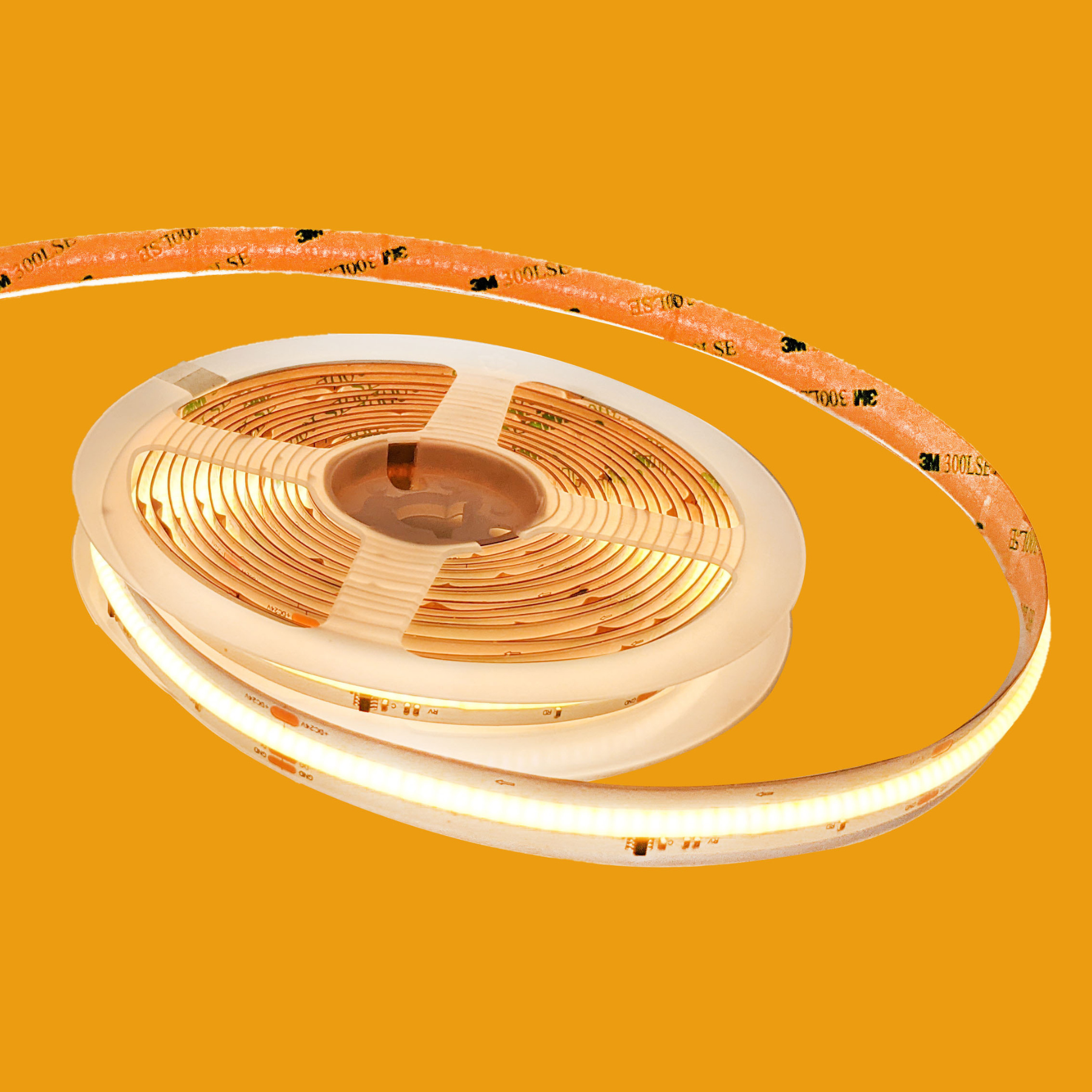 Ustrip LED420-ICOB-W40-24V-11W-12mm-SPI-2811F - Адресна стрічка COB денний білий - Зображення 5