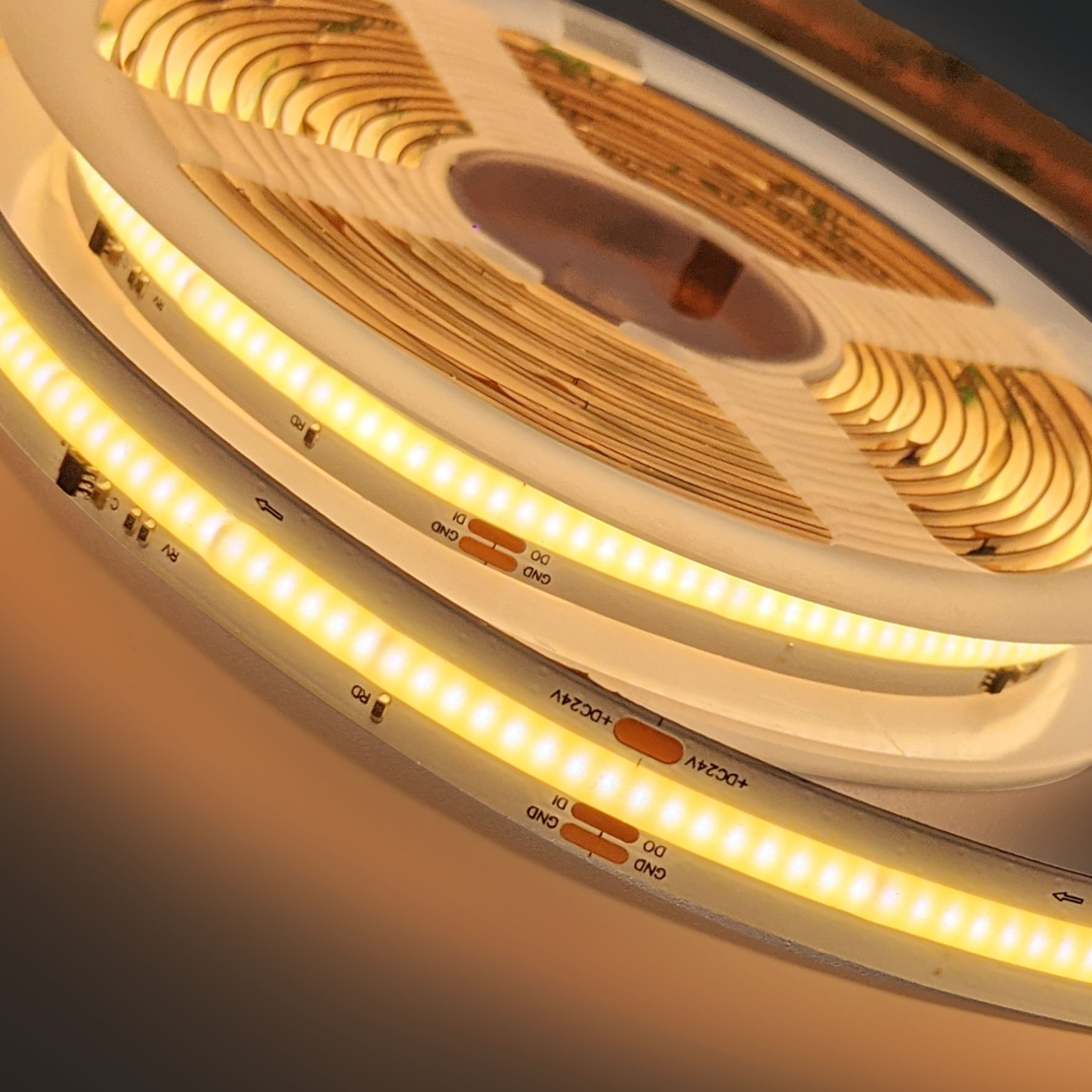 Ustrip LED420-ICOB-W40-24V-11W-12mm-SPI-2811F - Адресна стрічка COB денний білий - Зображення 7