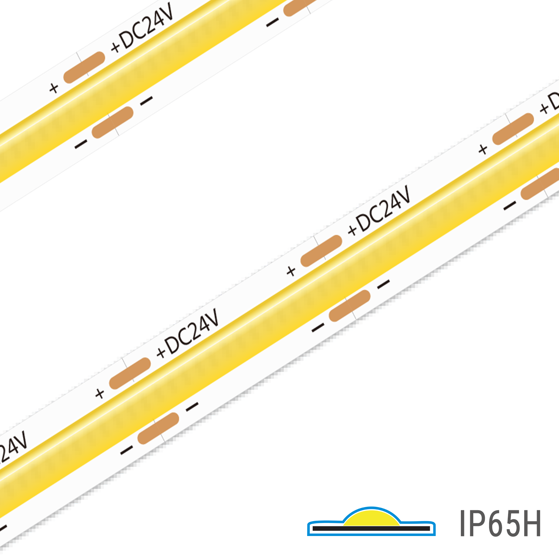 Ustrip LED480-COB-W30-24V-5W-8mm-FC-IP65H - Вологозахищена стрічка COB-IP65H