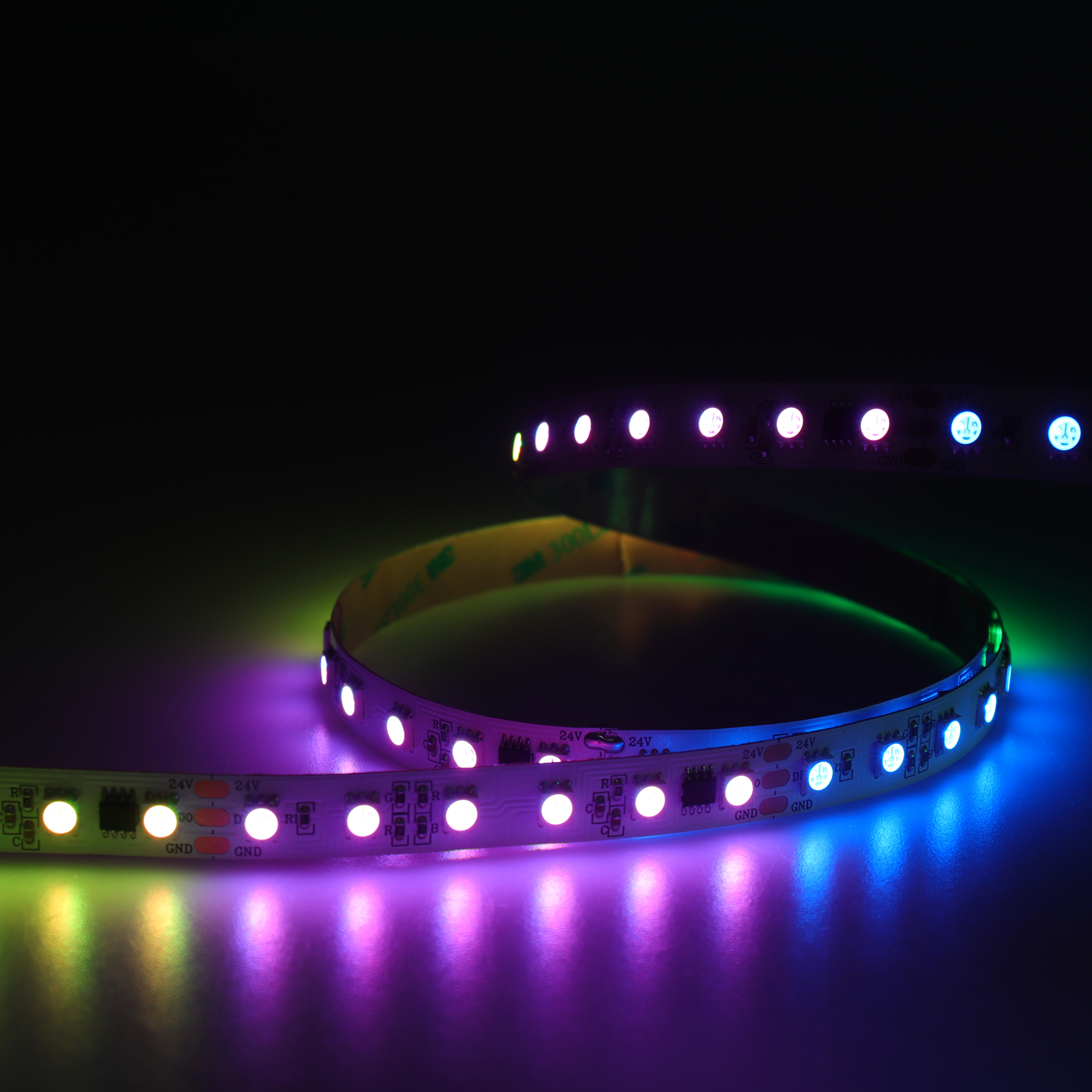 Адресна світлодіодна стрічка Ustrip LED60-5050-RGB-24V-14,4W-P10-UCS1903-IP65 - Зображення 7