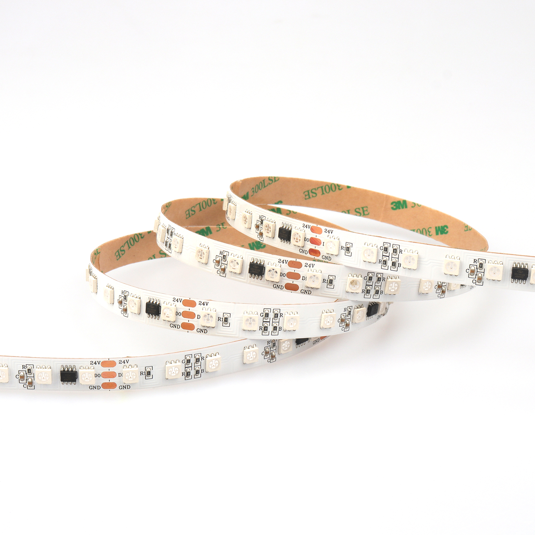 Адресна світлодіодна стрічка Ustrip LED60-5050-RGB-24V-14,4W-P10-UCS1903-IP65