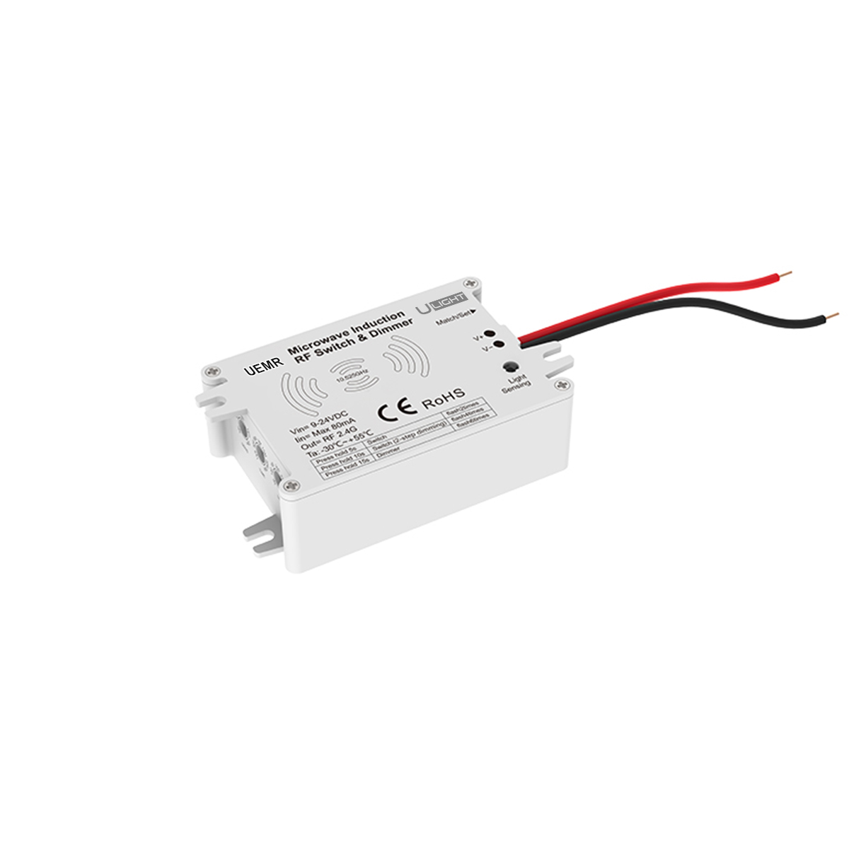 Usmart Sensor Microwave UMR (RF+Dim+DC 9-24V) Мікрохвильовий датчик руху та освітленості