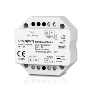 Usmart TRIAC Switch USS-B(WT) Багатофункціональний вбудований вимикач WiFi + RF + Push AC