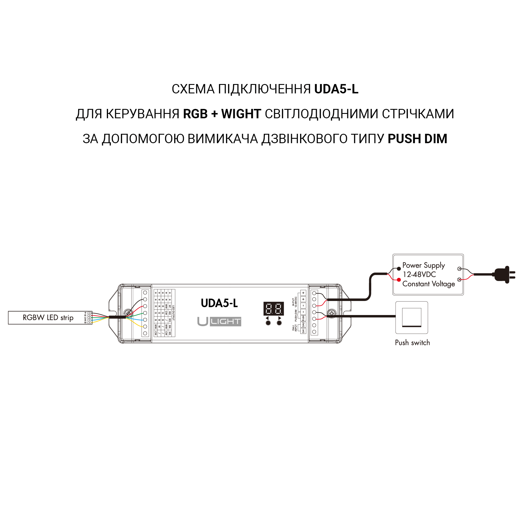 Usmart UDA5-L Багатофункціональний 1/5 адресний димер DALI - Зображення 13