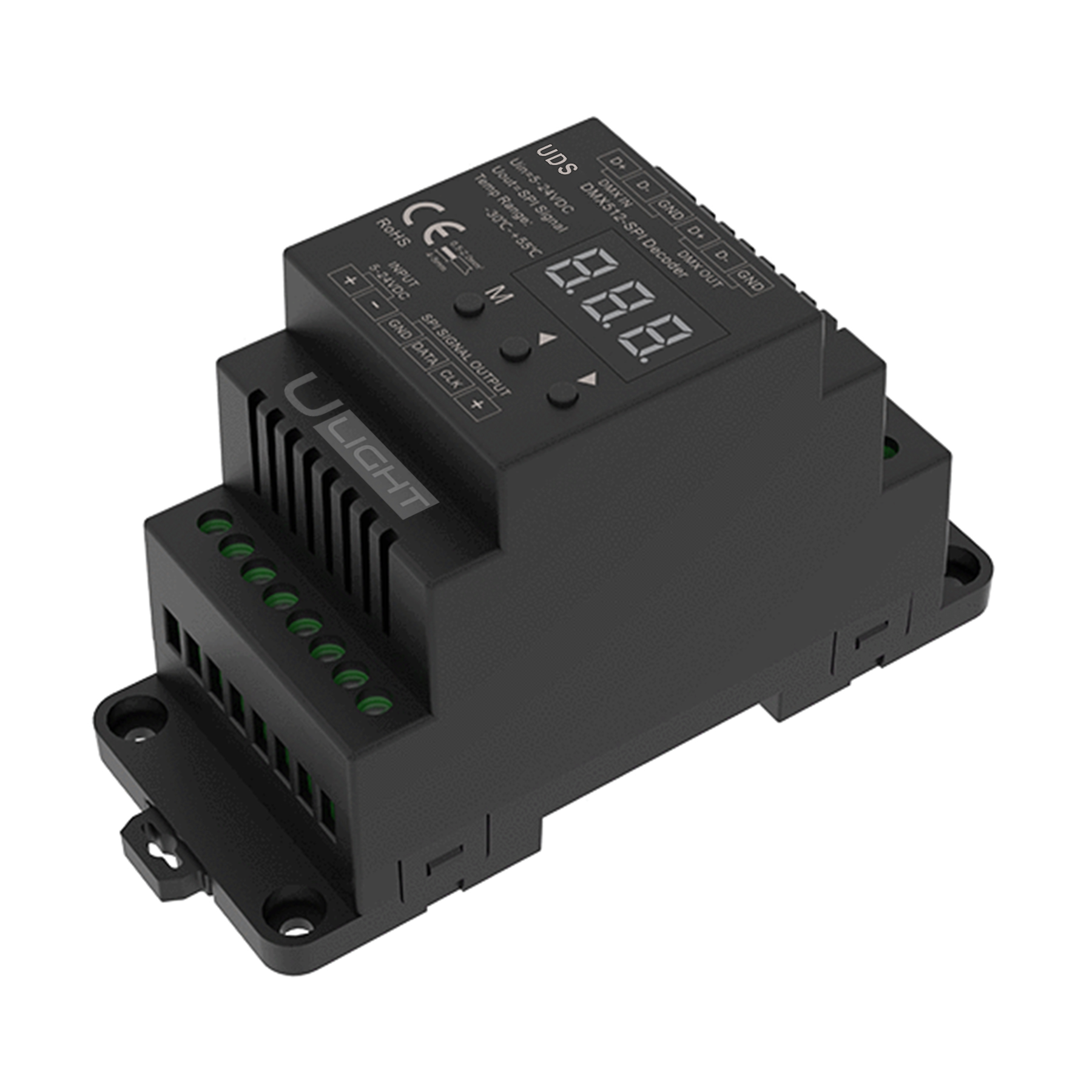 USMART UDS (black) DMX Декодер для SPI світлодіодних стрічок