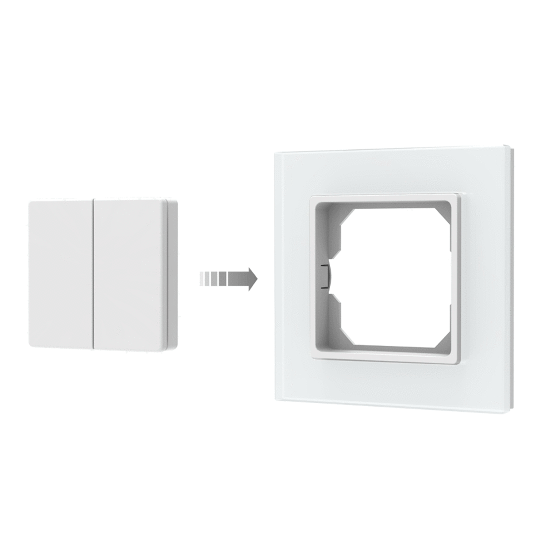 Usmart UPF1-2(G)-RF Накладна кнопкова панель 2.4 ГГц DIM 2 зони - Зображення 3