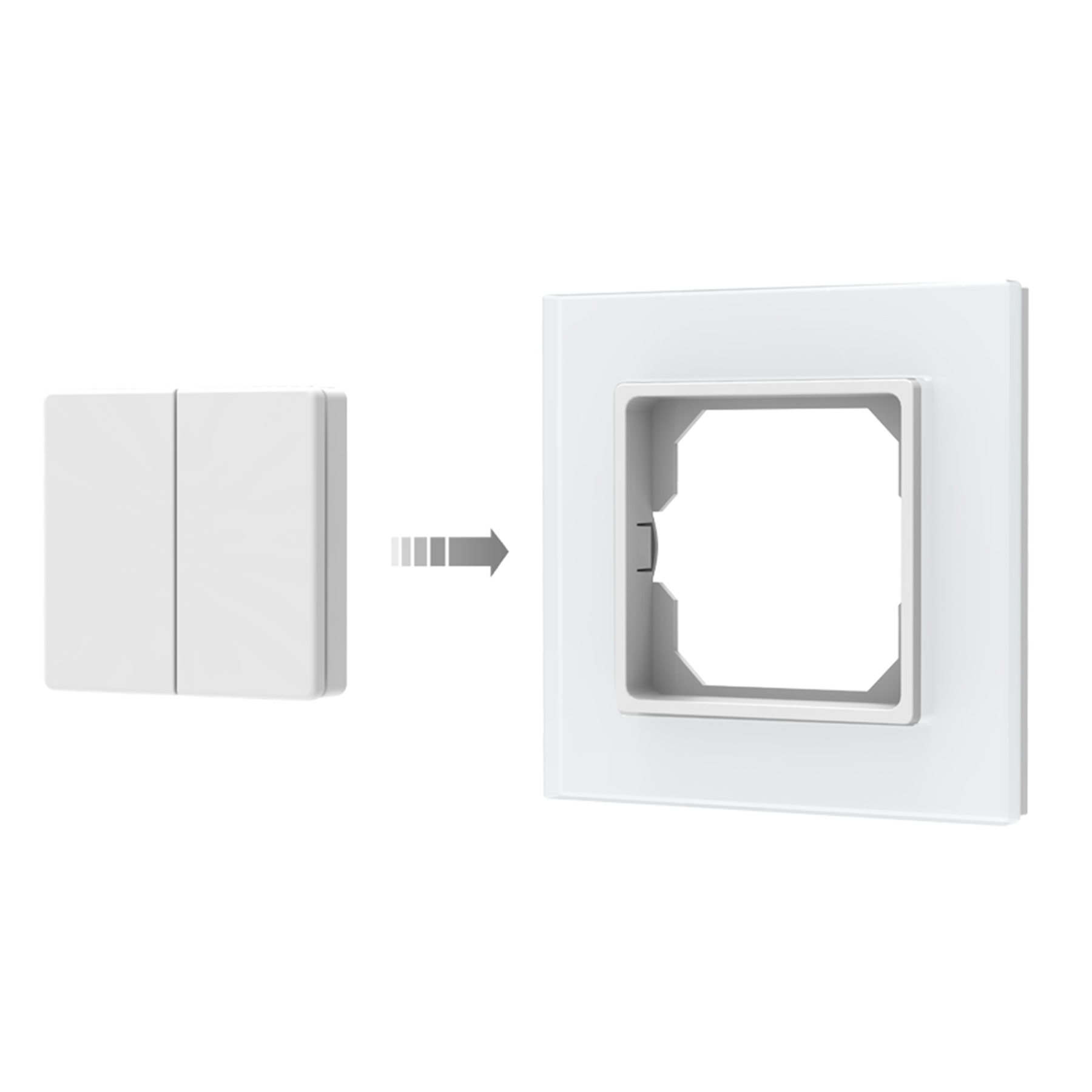 Usmart UPF1(G) - RF Накладна кнопкова панель 2.4 ГГц DIM - Зображення 3