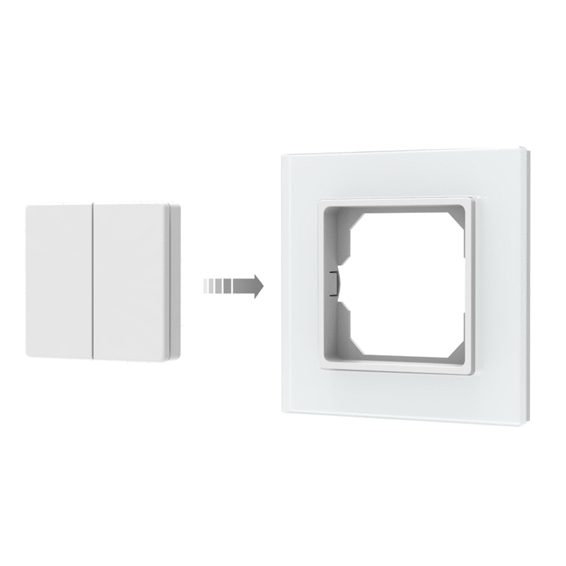 Usmart UPF2(G) - RF Накладна двоклавішна кнопкова панель CCT - Зображення 3