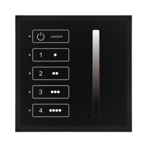 Usmart UTL4-1D (black) Сенсорна панель управління яскравістю DIM DALI Master 1/4 адреси