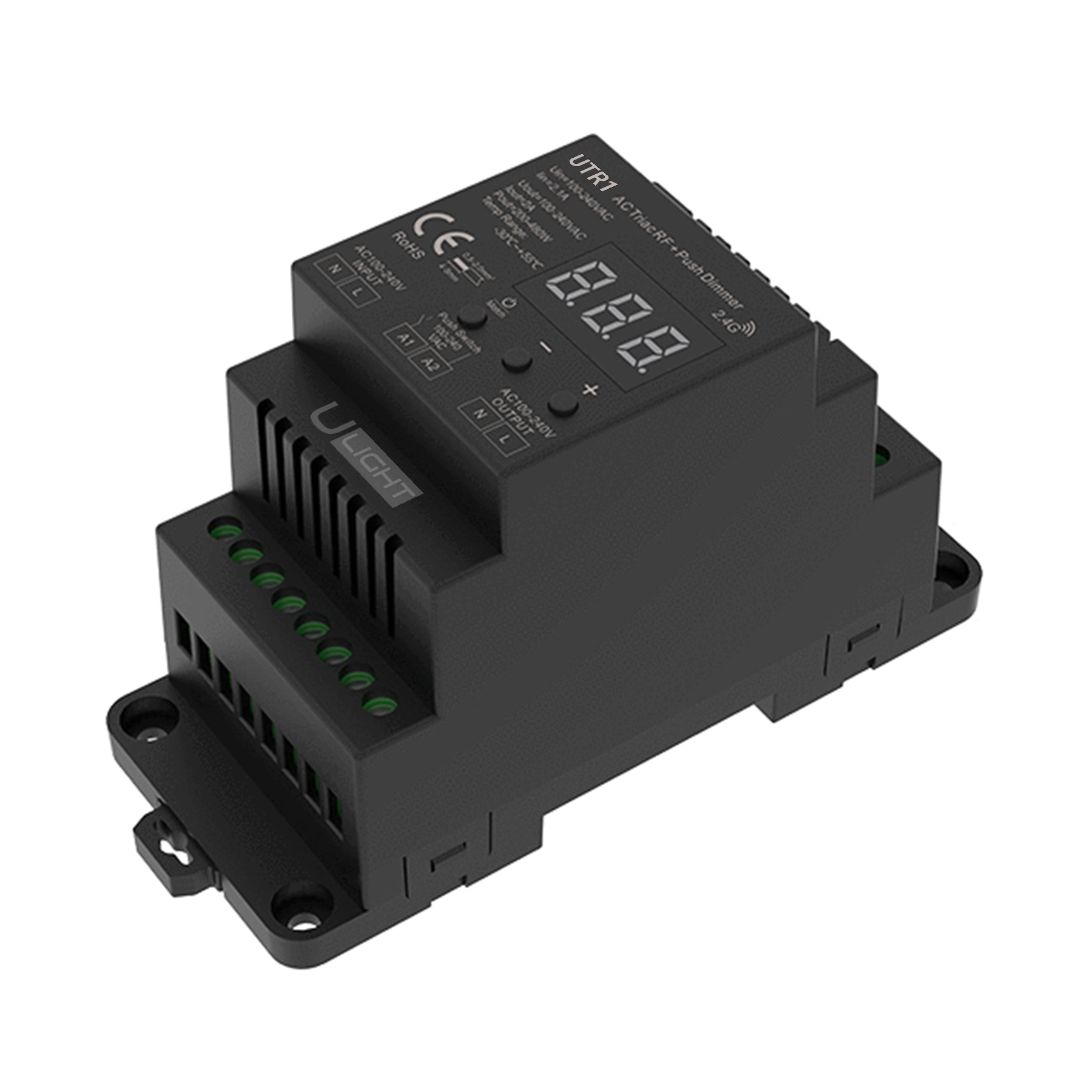 USMART UTR1 (black) Діммер на DIN-рейку AC100-240V