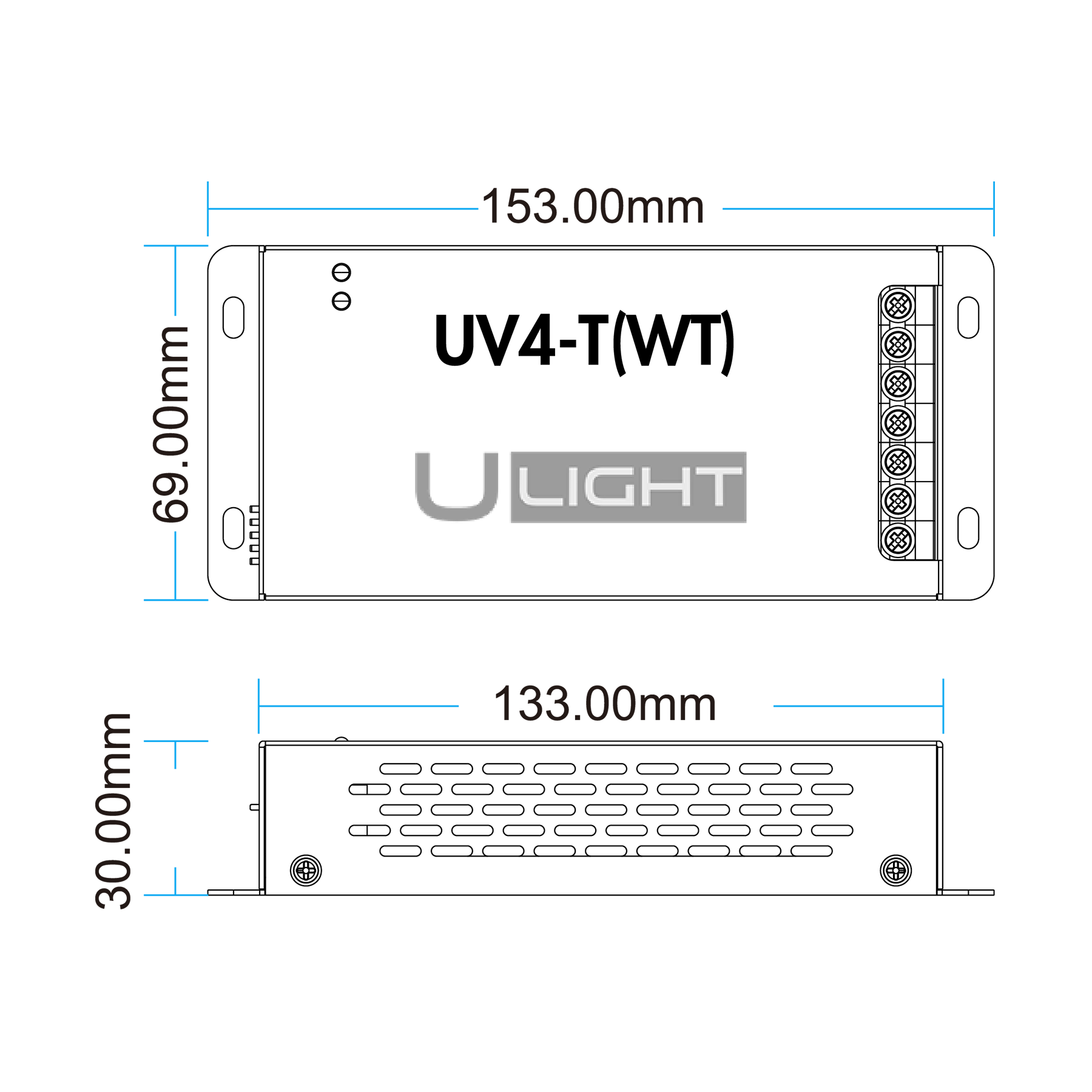 Usmart UV4-T(WT) - WiFi+RF+DMX512 Універсальний контролер та підсилювач RGBW, RGB, CCT, DIM - Зображення 7