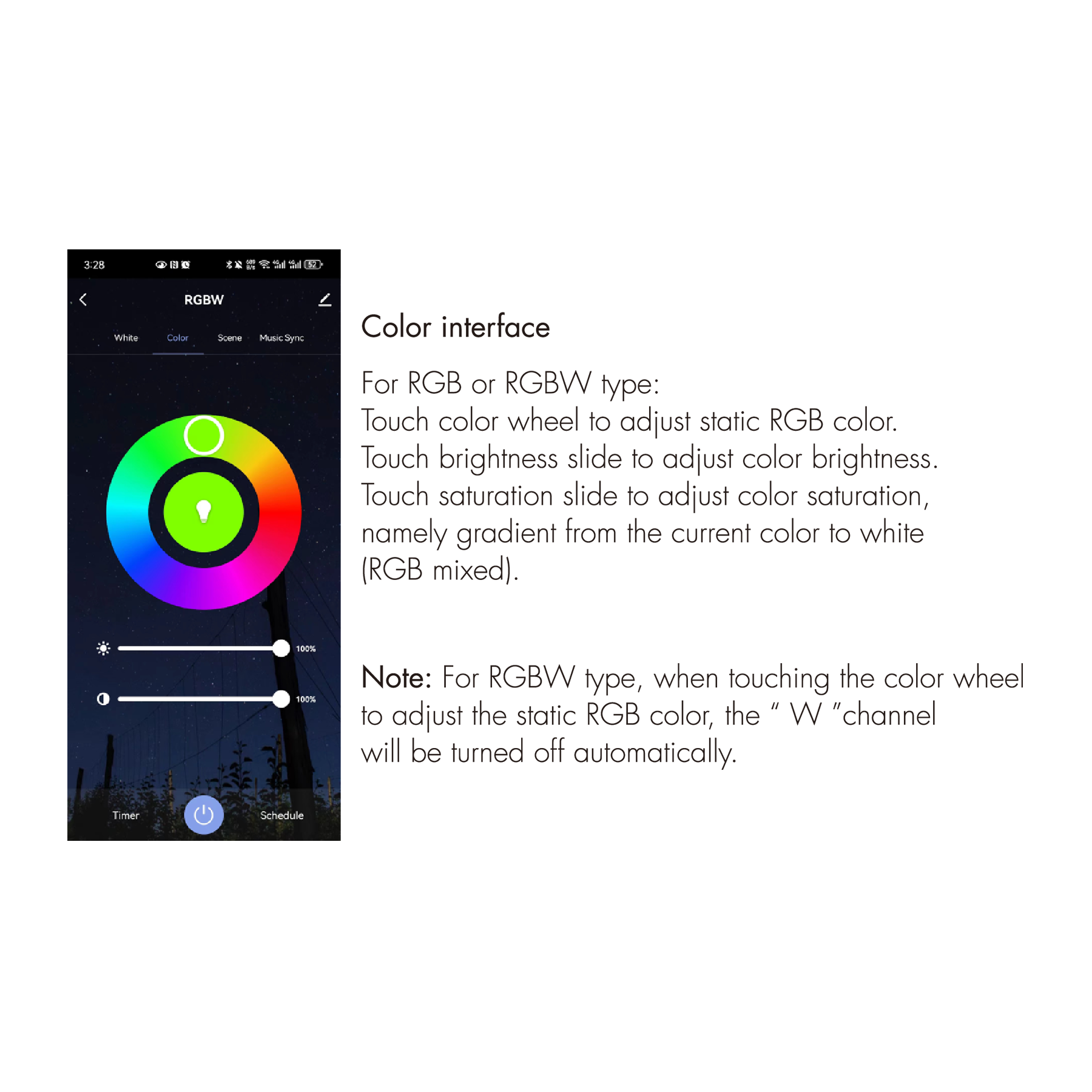 Usmart UV4-T(WT) - WiFi+RF+DMX512 Універсальний контролер та підсилювач RGBW, RGB, CCT, DIM - Зображення 16