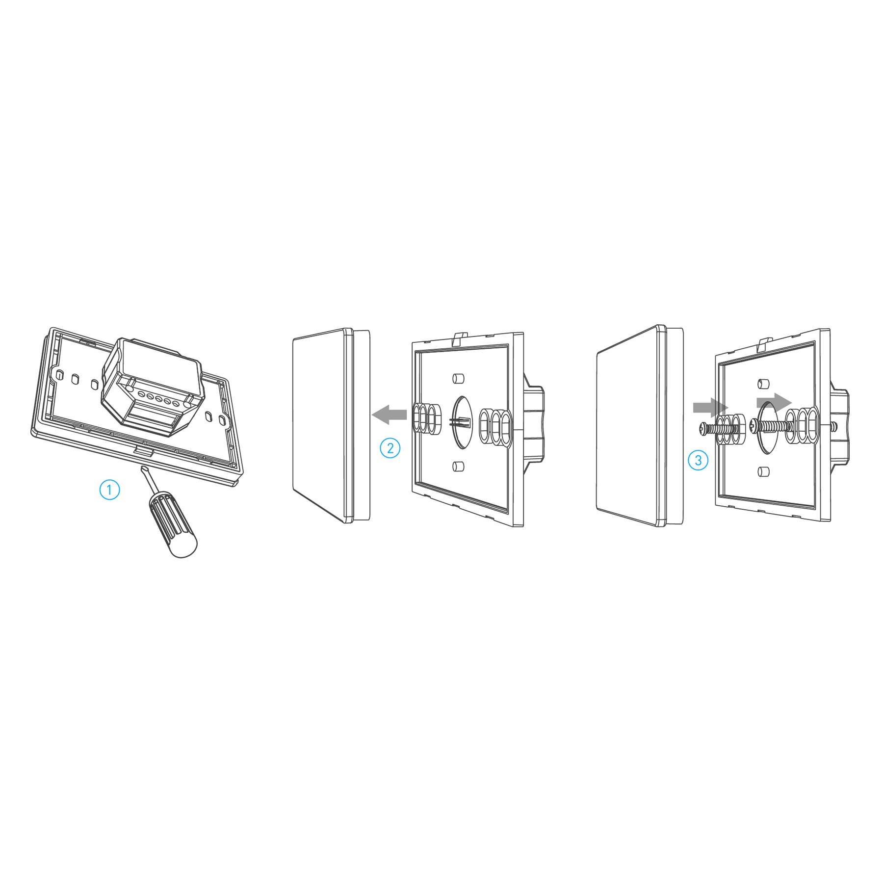 Usmart Panel UT11(IT) (Black) DIM Вбудована сенсорна панель DMX + RF 2.4 ГГц - Зображення 8