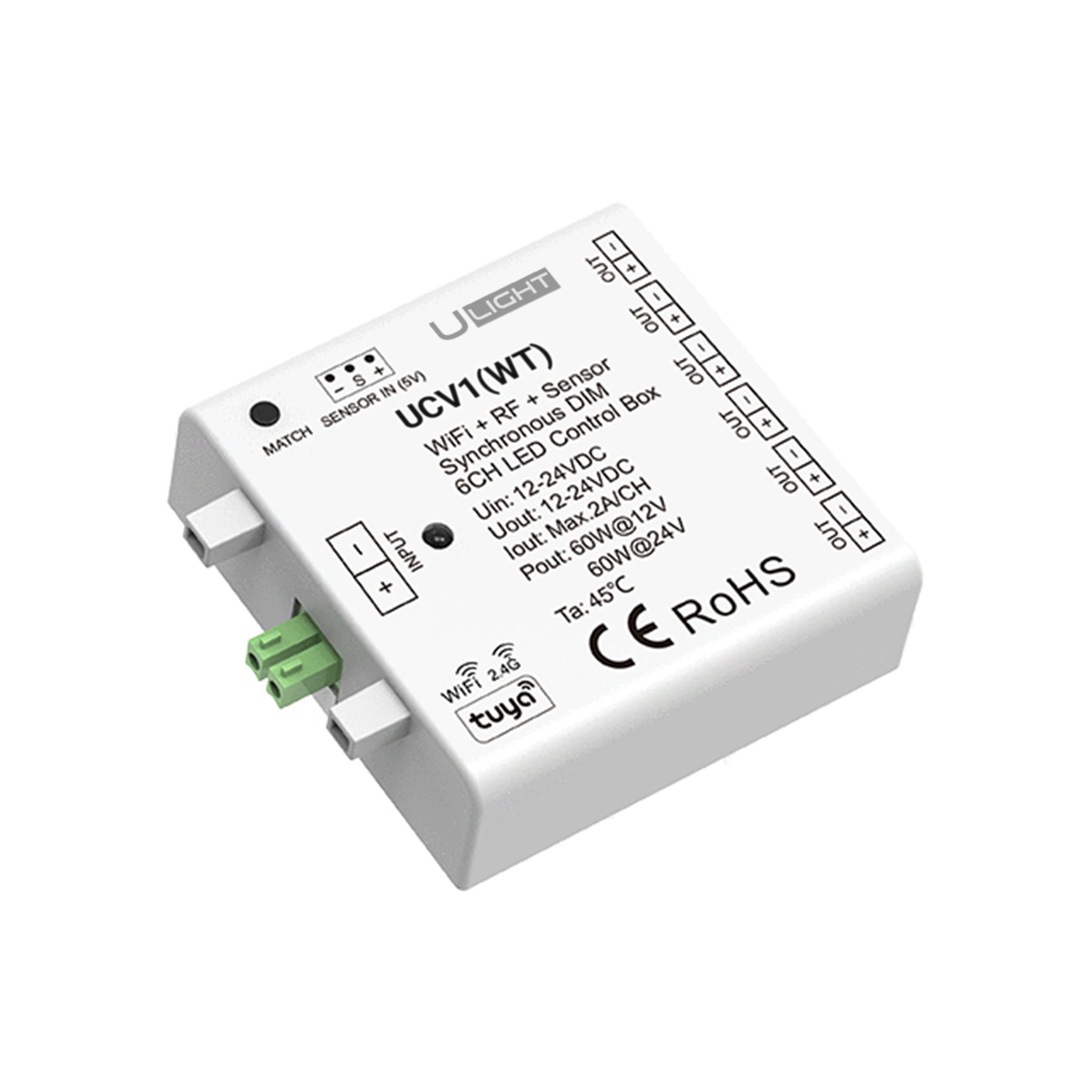 Usmart UCV1(WT) Блок управління світлодіодами Wi-Fi+RF+Sensor
