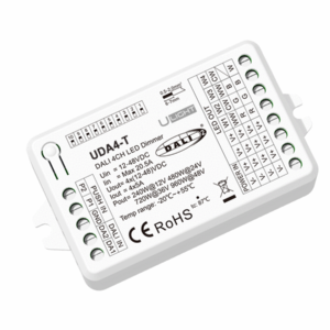 Usmart UDA4-T - DALI+Push Універсальний димер з підтримкою 1-4 адрес DT6 і DT8-TC - DIM, CCT, RGB, RGBW