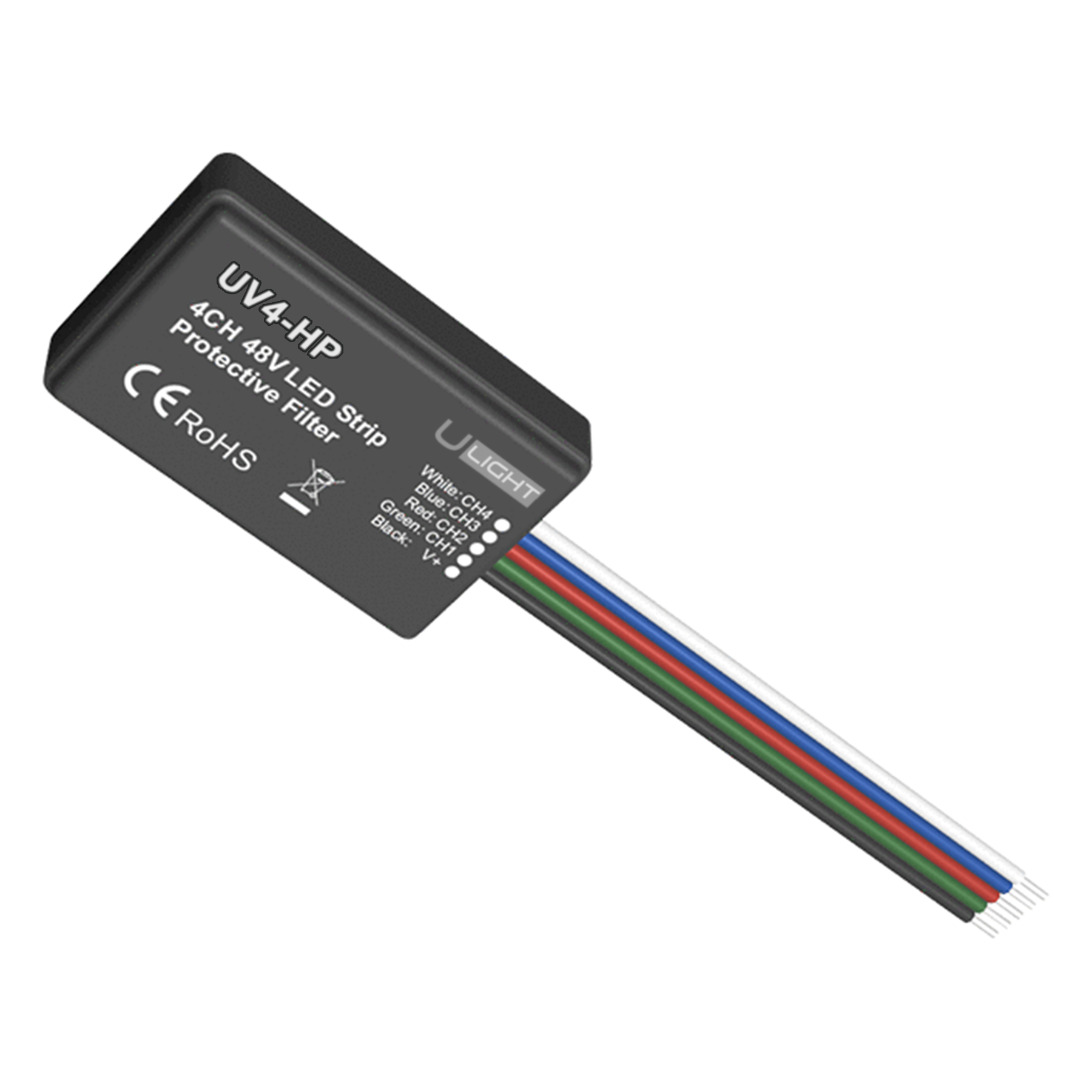 Usmart UV4-HP - Захисний фільтр для світлодіодної стрічки 4 канали 12-48 В - CCT, RGB, RGBW
