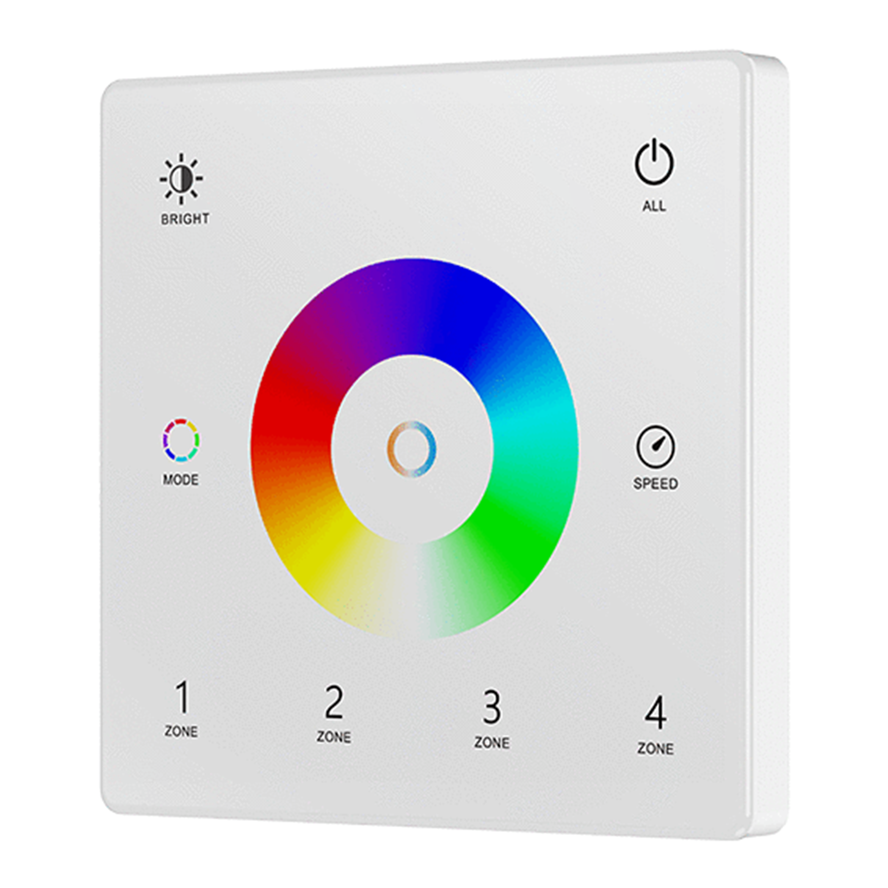 Usmart UTW5-4 (White) - RF Універсальна 4-зонна накладна сенсорна панель ДУ - DIM, CCT, RGB, RGBW, RGB+CCT